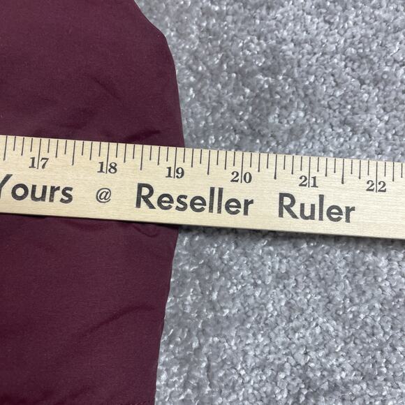 North Face Vest Womens Small Reversible Puffer Sherpa Zip Up Wine Purple - Picture 16 of 16